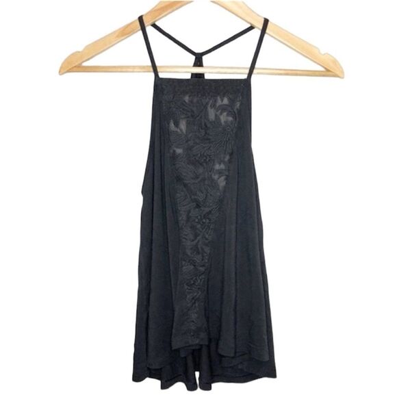 ✨ American Eagle Soft & Sexy Mesh Floral high neck halter Tank✨ - Picture 1 of 6